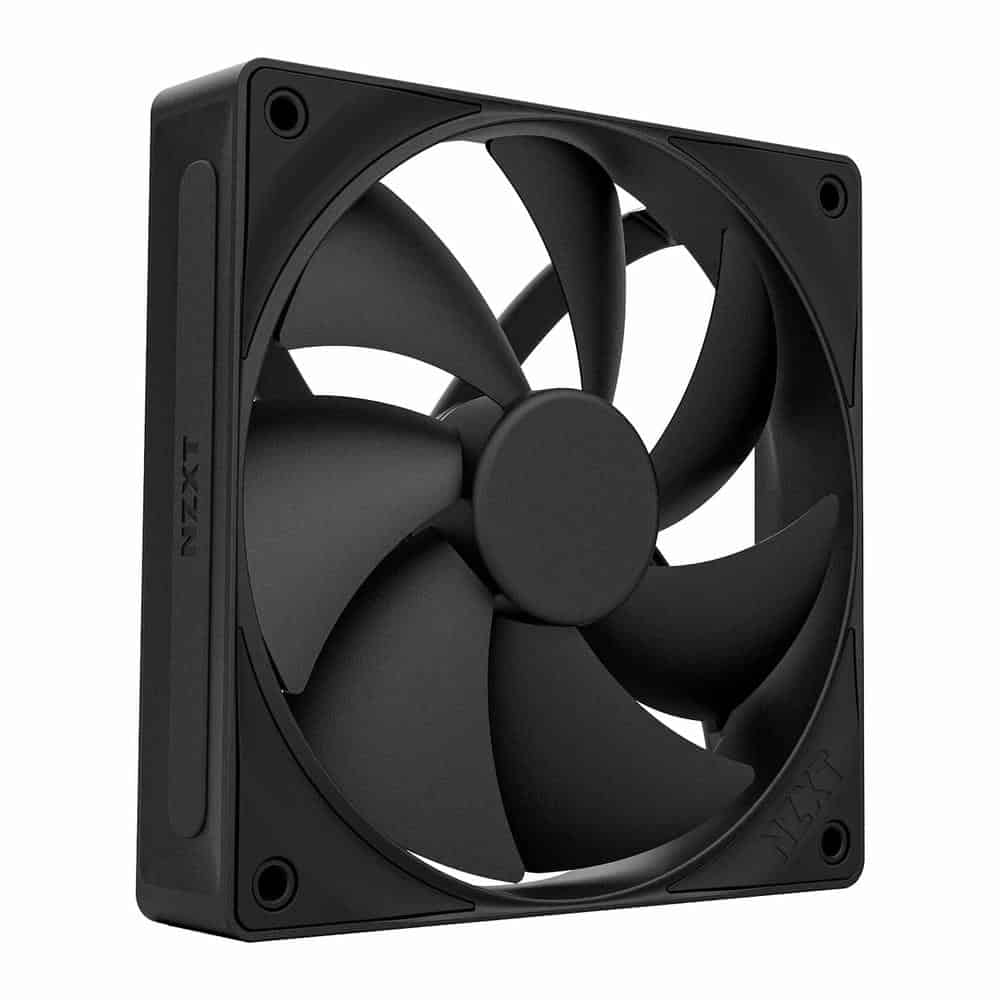 NZXT F120P V2 Black Static Pressure Single 120mm PWM Fan